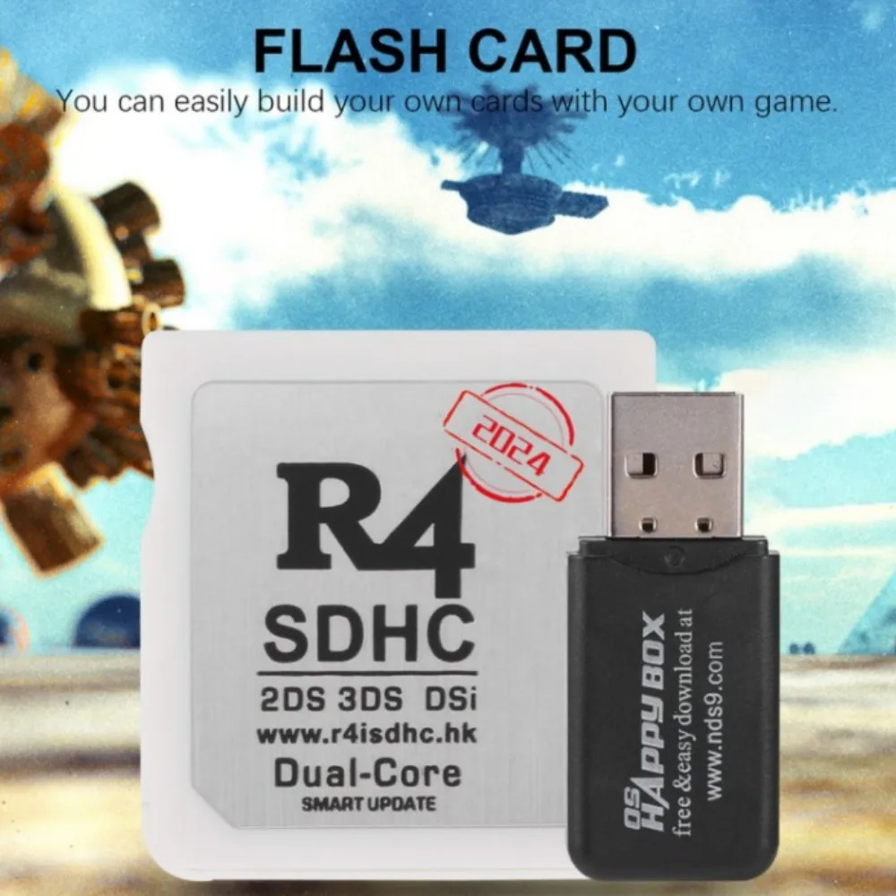 

Hot 2024 Newest Memory Card Adapters USB R4 SDHC Secure Digital Converter Game Cards Compact Portable Flashcard Fast Delivery