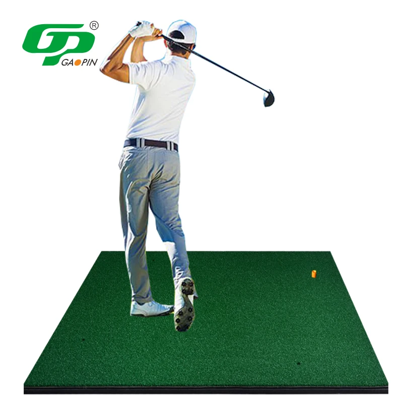 Wholesale GP Standard Nylon Turf Golf Range Mat Hitting Mat for Driving Range Backyard Screen Simulator Tee Insert