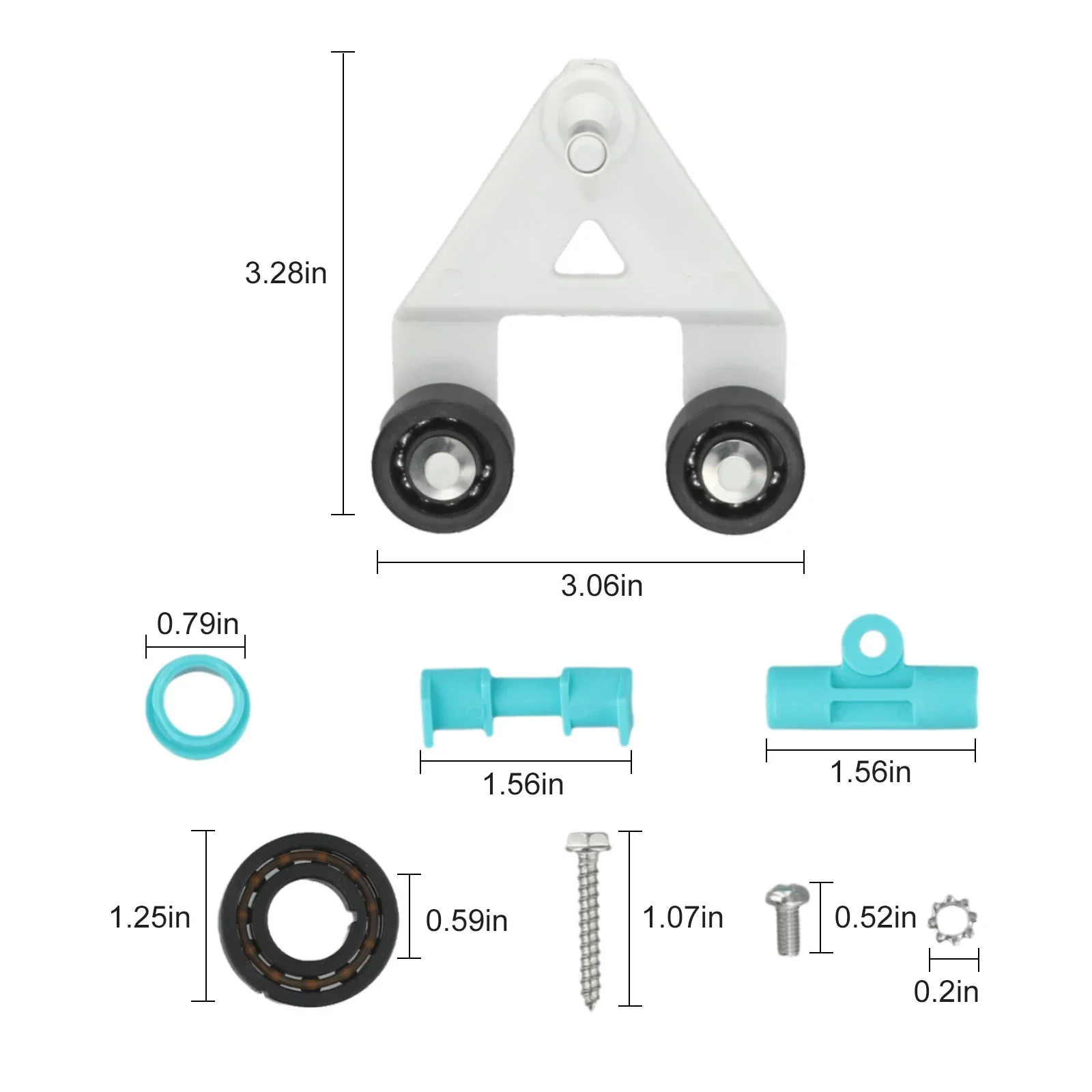 

Essential Parts Set AXV621D for Maintenance of For Hayward For Pool Cleaners Including Soft Rollers & Bushings