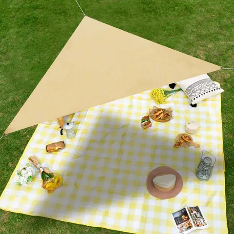 2*2*2m Sun Shade Sail Triangle Canopy Waterproof for Outdoor Garden Patio Awning Tents Pool Sunshade Cloth