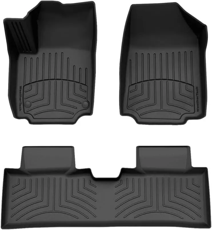 

Коврики для пола HP, изготовленные на заказ, для внедорожников Chevrolet, черные, для 1-го и 2-го рядов, всепогодная защита.