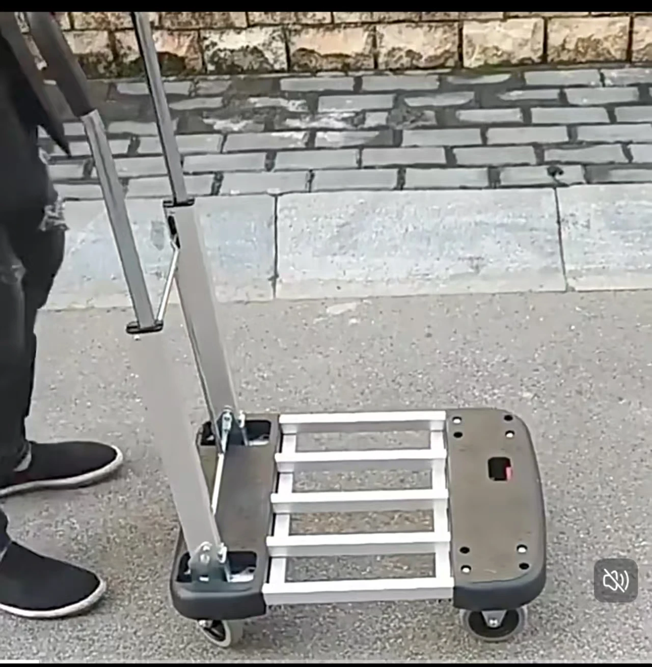Aluminum Alloy Folding Portable Telescopic Trolley 150kg Load‑Bearing Household Small Cargo Trailer