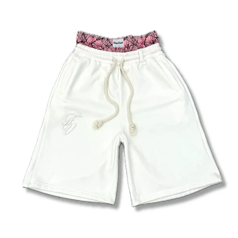 กางเกงขาสั้นสไตล์วายทูเคย้อนยุค แนวสตรีทสีกลาง แต่งลายปักเอวคู่ สไตล์ลำลองสปอร์ต