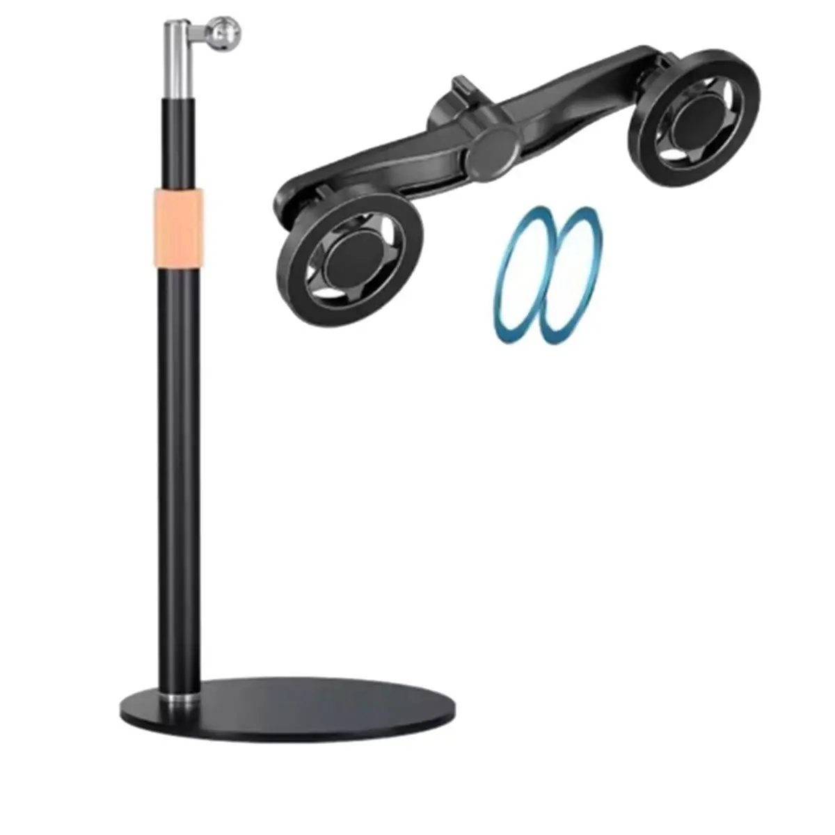 A86G Flexible Phone Stand Holder 360-Degree Rotation Including Extendable Arm and Stable Round