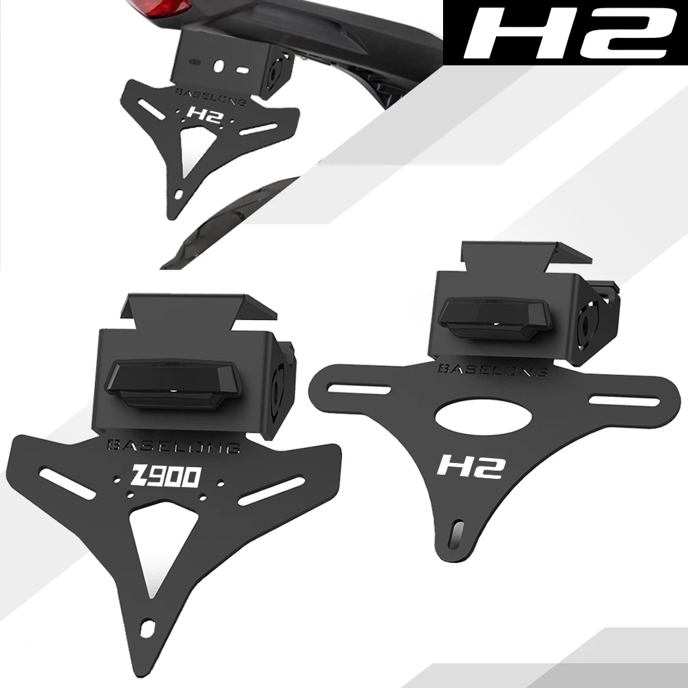 

For Kawasaki Z900 / SE / Performance Z H2 2017-2026 2025 2024 Rear License Plate Mount Holder Frame Tail Tidy Fender Eliminator
