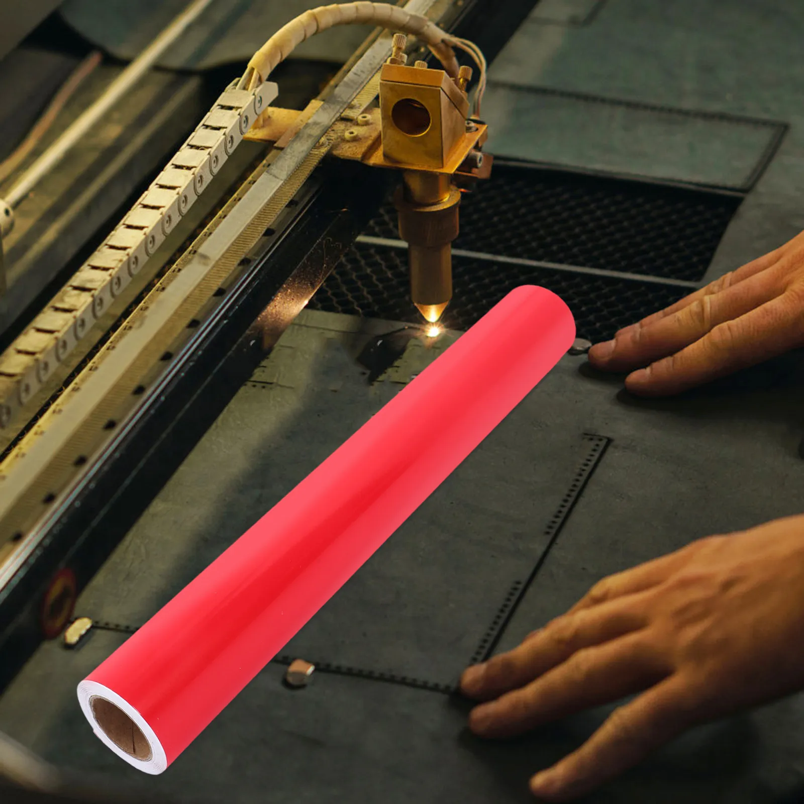 

1 Roll Laser Engraving Paper Versatile Marker Sheet for Glass Ceramic Metal Multi-Functional Cutting Stencil for DIY Crafts