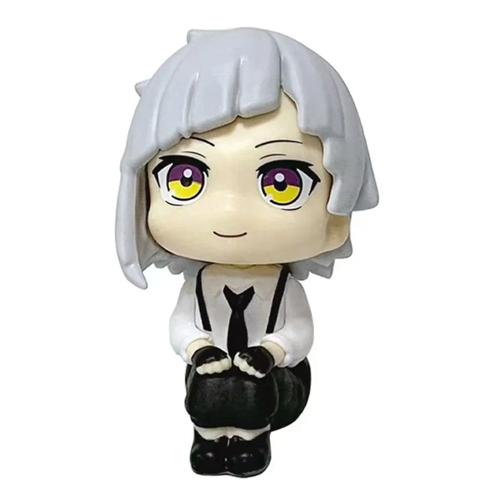 Original MegaHouse LooK Up Bungou Stray Dogs Dazai Osamu Nakajima Atsushi Action Figure Toys PVC Model Collection Kwaii Q Doll
