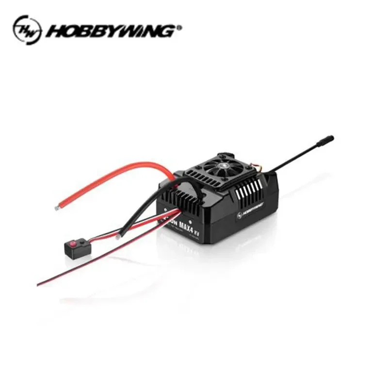 Hobbywing EZRUN MAX4 HV 300A ESC 6-12S Waterproof BEC 6V/7.4V/8.4V 10A Brushless Speed Controller for 1/5 RC Car Off-road Truck