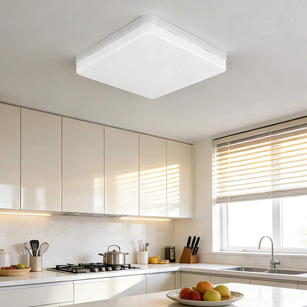 

Minimalist Square LED Ceiling Lamp Ultra-thin Modern Home Decor Lighting Fixture 18W/24W/36W/48W for Kitchen Living Room Hallway