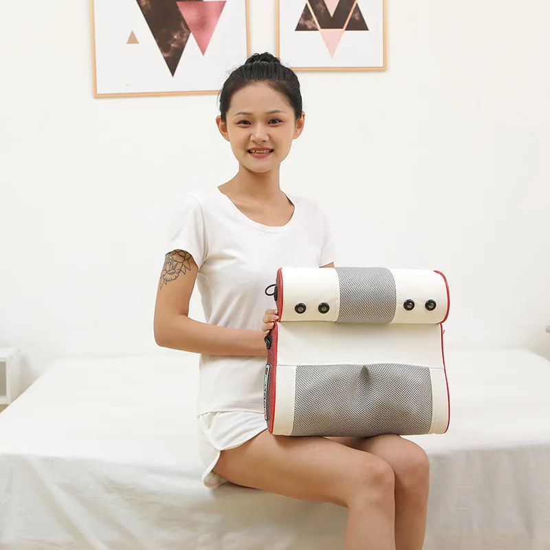 ไฟฟ้าหมอนนวดคอปากมดลูกสุขภาพนวดนวดผ่อนคลายหมอนนวดหมอนนวดมัลติฟังก์ชั่อุปกรณ์