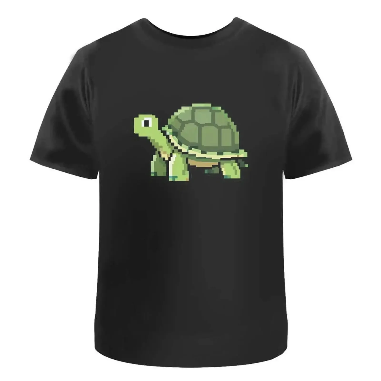 'Retro Game Style Green Tortoise' T Shirt 100 Cotton S XXL TA060651 vintage Washed fashion Breathable Stretched graphic