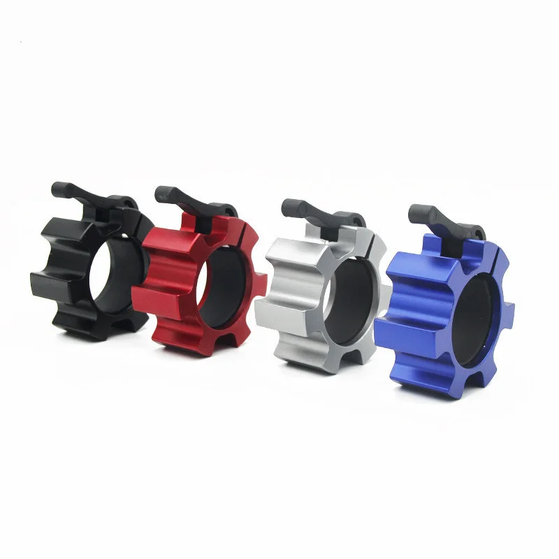 50mm lega di alluminio collare Spinlock collare bilanciere clip di bloccaggio morsetto per manubri da palestra blocco per sollevamento pesi