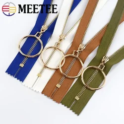 5Pcs Sewing Metal Zipper for Bag 3# 15-30cm Close-End Zips Closure Purse Decorative Zippers Repair DIY Garments Accessories