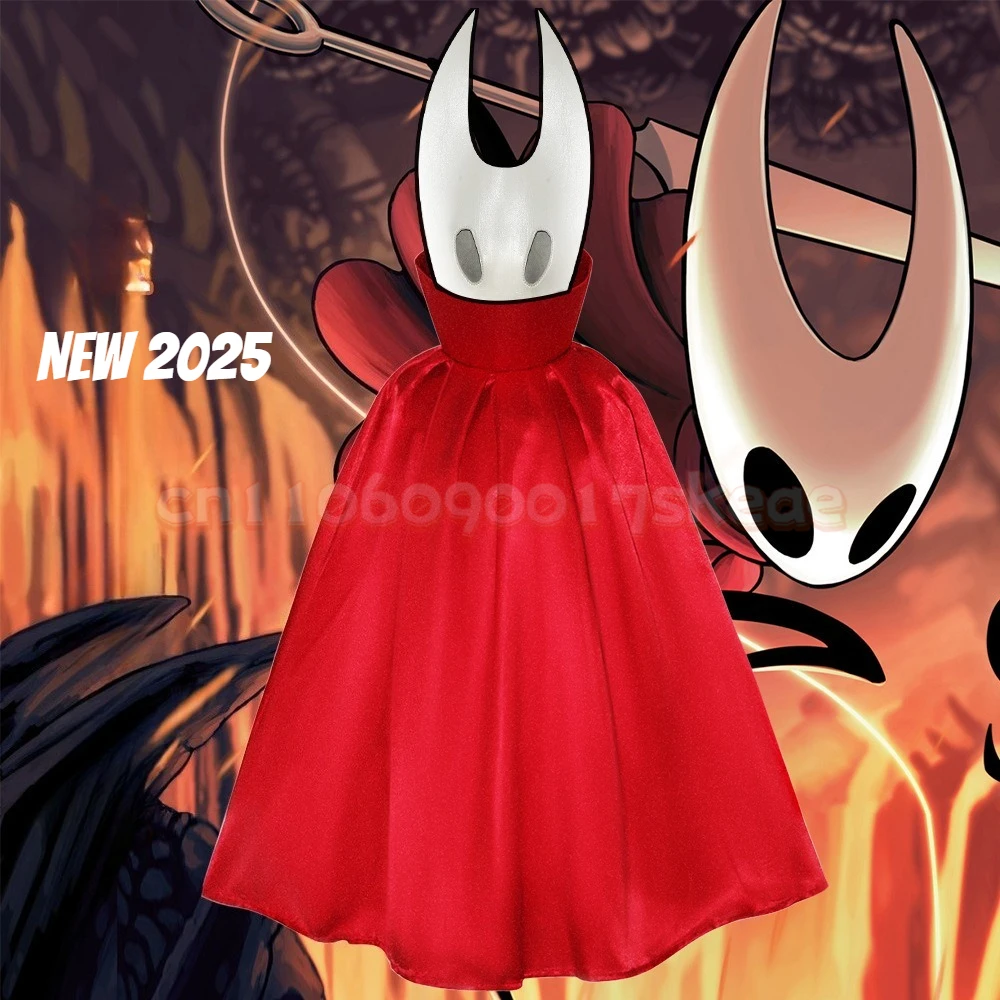 

Fantasy Game Hollow Knight Costume Cos Cosplay Knight Cloak Halloween Carnival Gifts Party Children Suit Kids Cartoon Ghost Cape