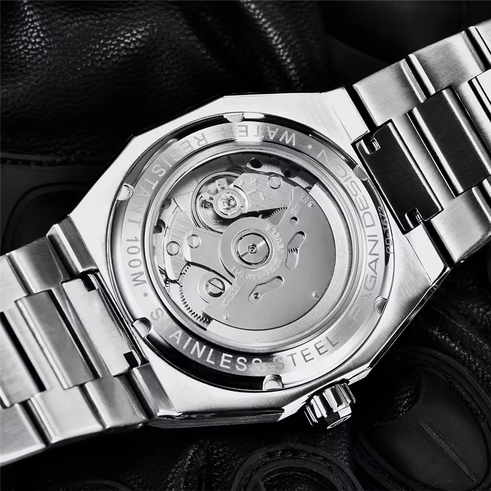 PAGANI DESIGN 2024 NEW Brand Men Automatic Mechanical Watch Sapphire Glass Stainless 100m Waterproof Wristwatches Reloj Hombre