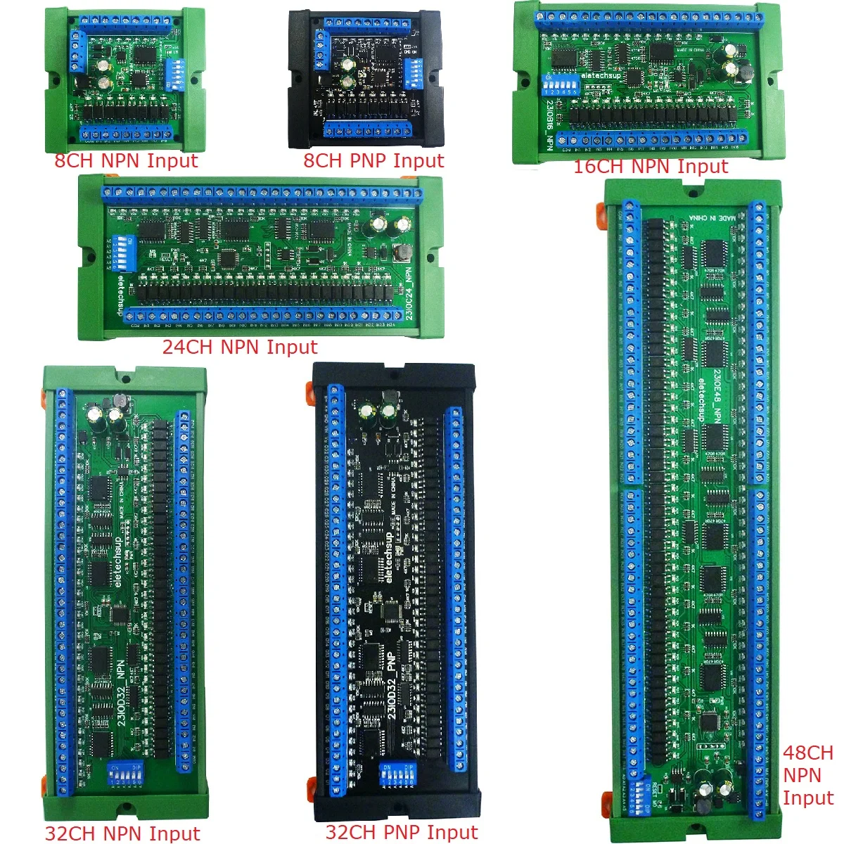Zdalny moduł IO RS485 8 16 24 32 48CH Wielofunkcyjna płytka rozszerzeń PLC DI-DO Skrzynka na szynę DIN Standardowy protokół MODBUS RTU