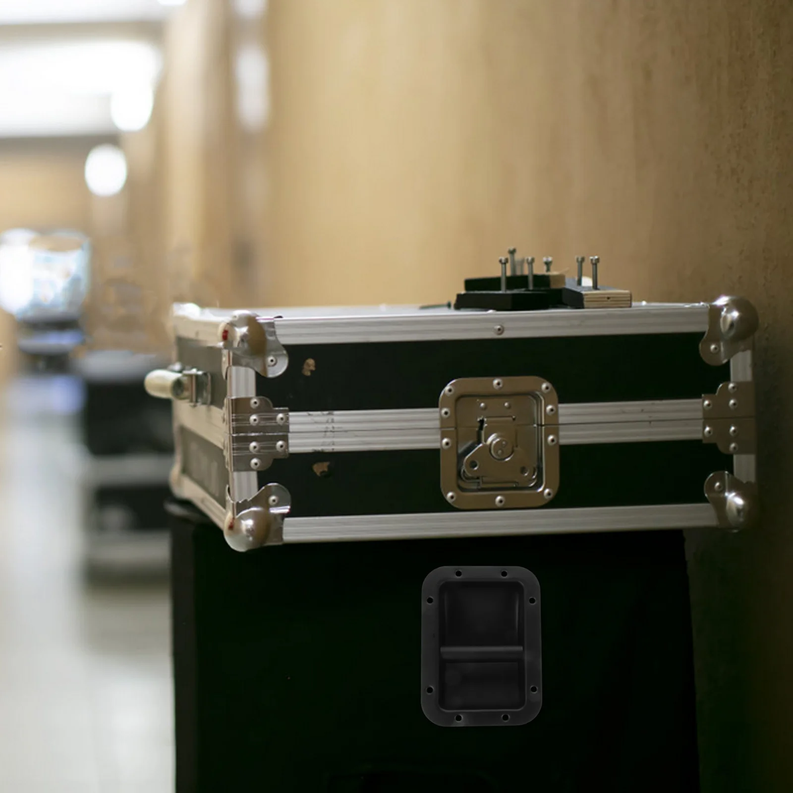 

Durable Iron Speaker Handle Replacement Easy Install Lightweight Professional Design for Cabinets Gear Speaker Handle