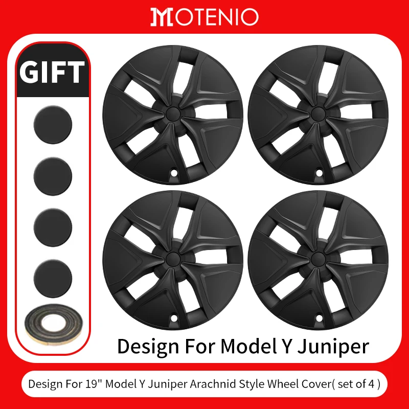 4 stuks 19 inch wieldoppen voor Model Y Juniper 2026 Arachnid auto performance wieldoppen ontwerp voor Tesla