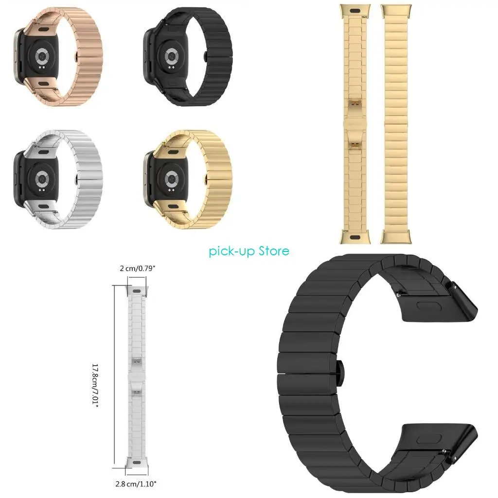 

Q5WA ремешок из нержавеющей стали для Redmi Watch 3, сменный ремешок для часов