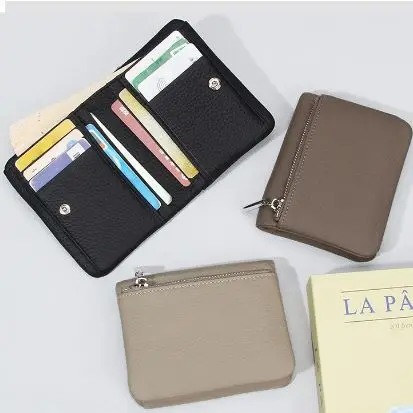 

Small Women's Wallets Bifold Front Pocket Wallet Slim Compact Ladies Purse Mini Money Clip for Women Genuine Leather