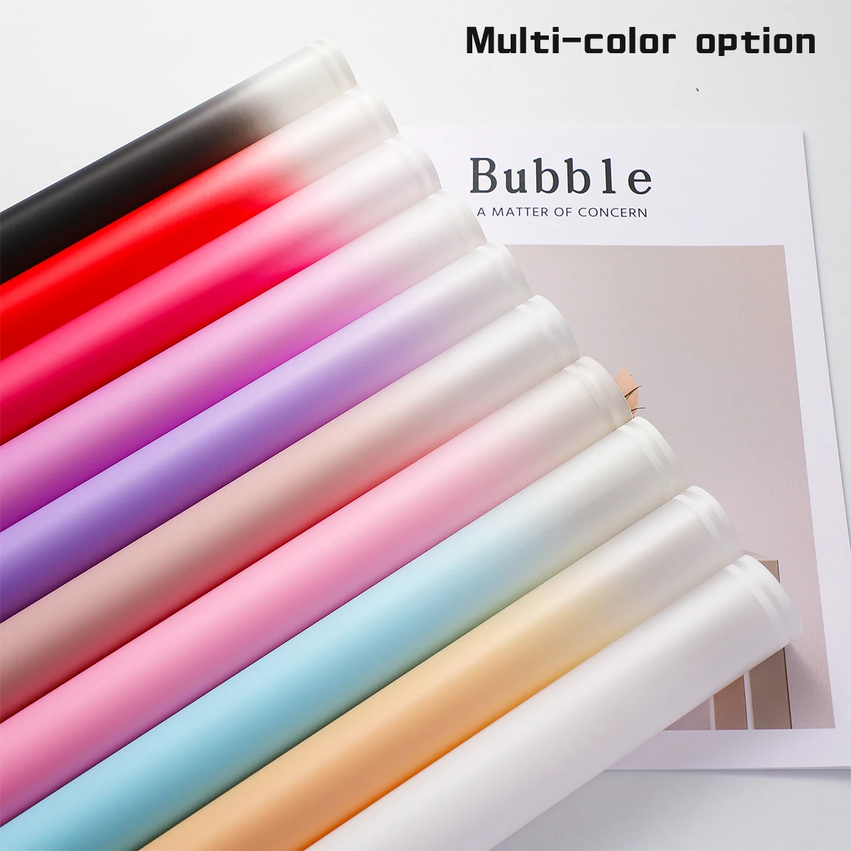 

24 New Gradient Milan Paper Floral Art Korean Bouquet Paper Lollipop Packaging Paper Matte Flower Shop Flower Wrapping Paper