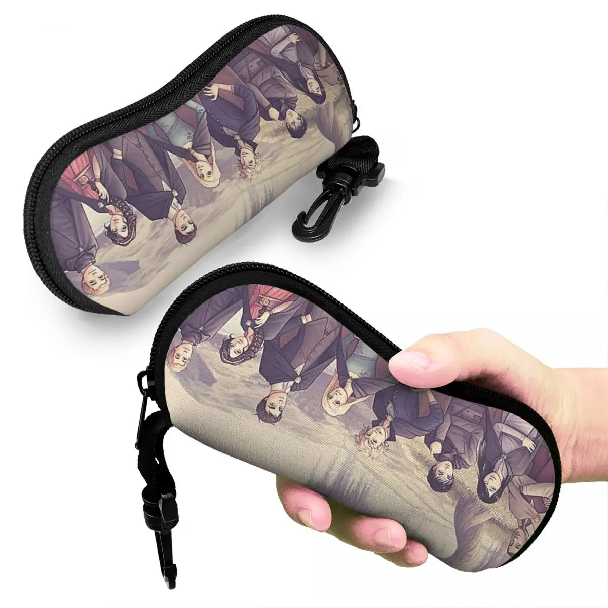 

Keeper Of The Lost Cities Character Shell Glasses Case Portable Sunglasses Box Women Men Soft Eyeglass Bag Pouch