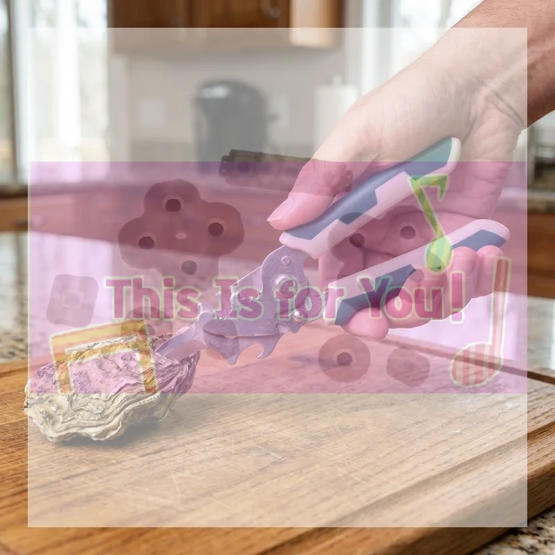 【MA】Non-slip Handle Stainless Steel Oyster Knife Thickened Multi-purpose Shellfish Opener Seafood Shucking Tool