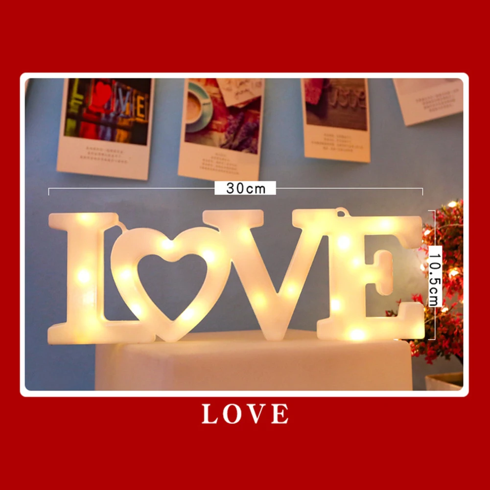 LED Valentine's Day Decorative Light Birthday Proposal Decoration Love Marry Me Letter Decor Light For Thanksgiving Mother's Day