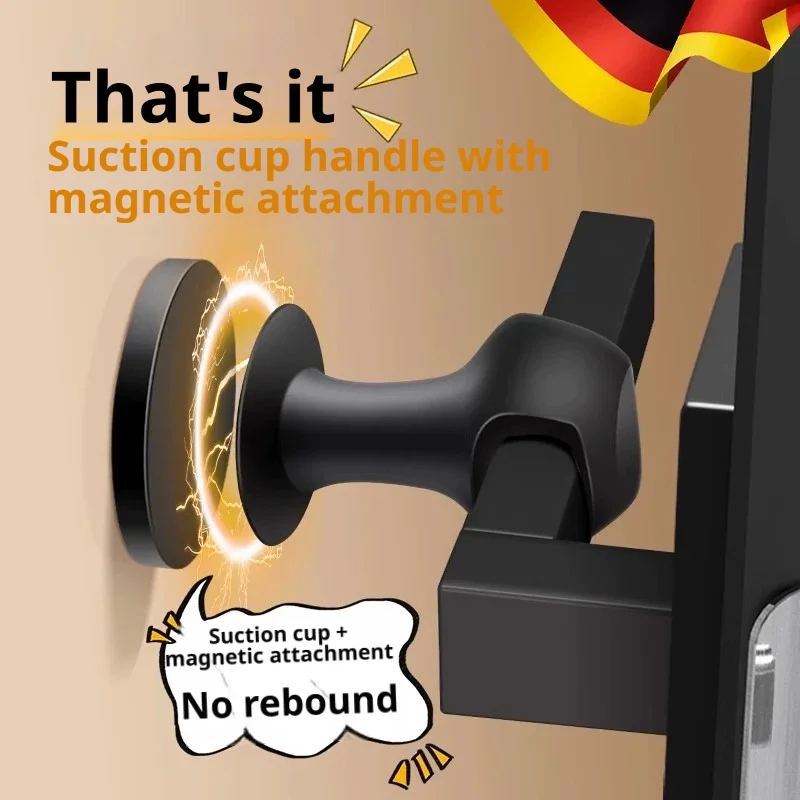 Silent Impact Resistant Door Catch, Hidden Powerful Magnetic Soft Silicone Door Stop for Hotel & Domestic Room Doors