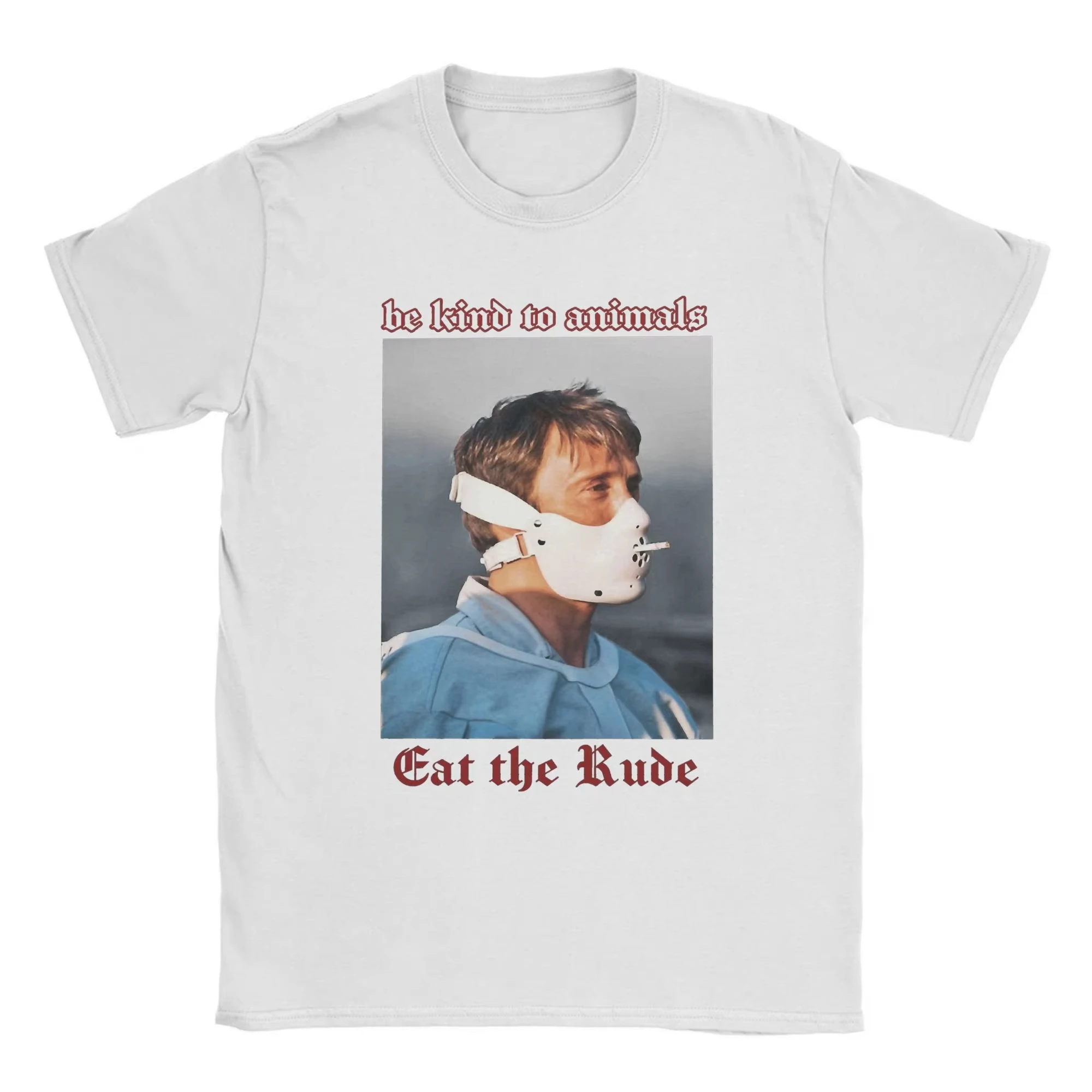 الأكثر مهمة Hannigram Mads Mikkelsen الرجال تي شيرت هانيبال مضحك تيز قصيرة الأكمام Crewneck تي شيرت القطن تنفس