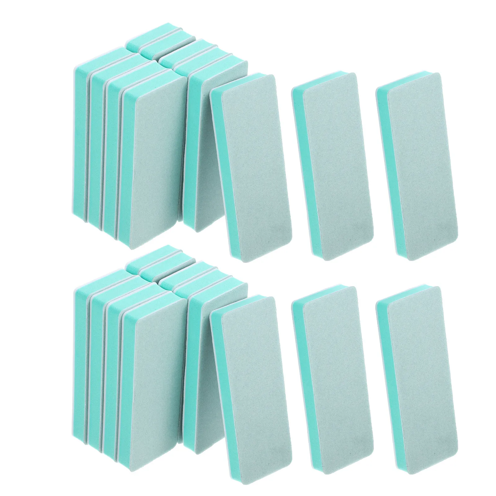 25Pcs Dual Sided Polishing Blocks Fine Grit Sponge Nail Buffer Smooth Sanding Block Manicure Tools DIY Wood Jade Bone Plastic