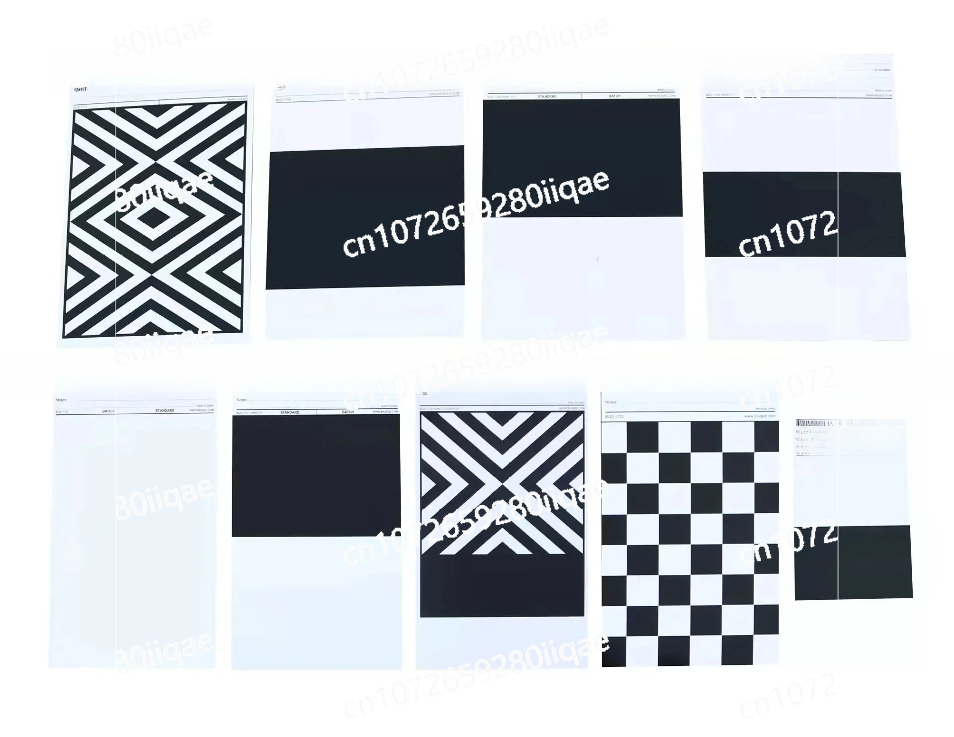 بطاقات الاختبار مقياس عتامة