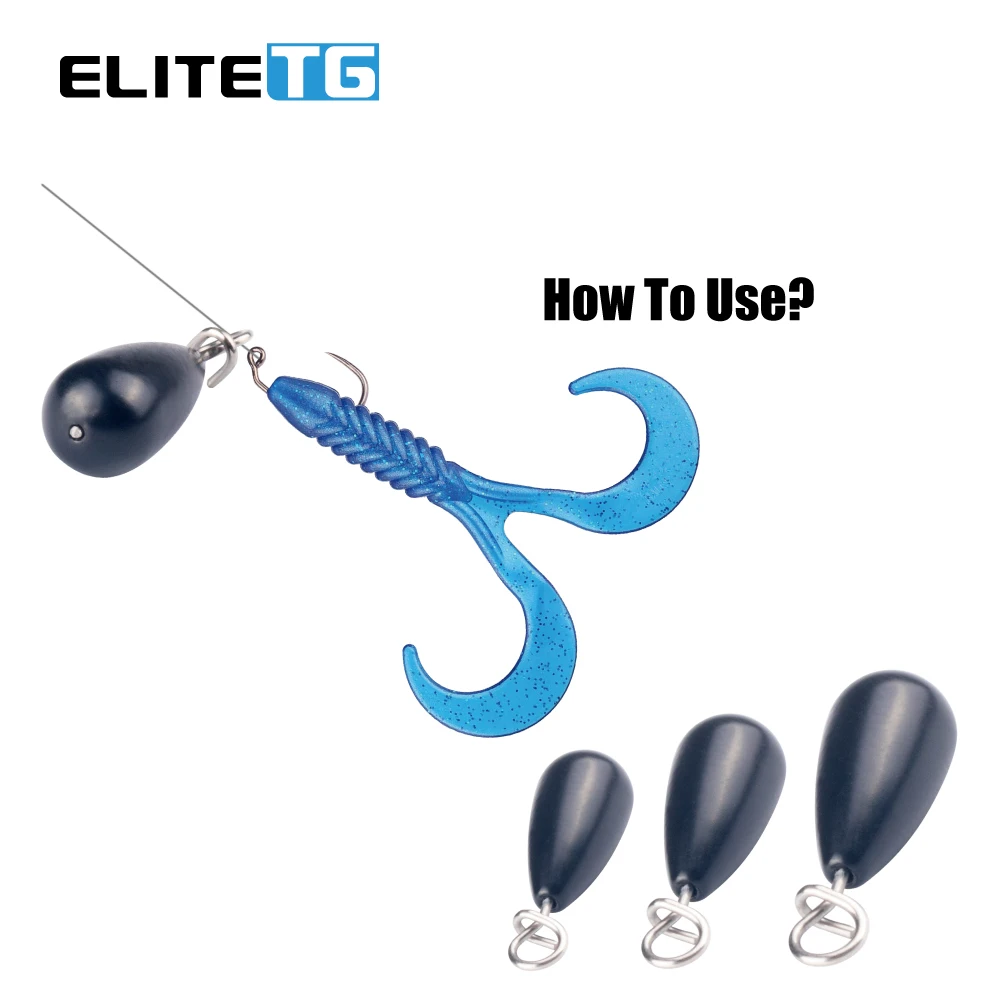 Plomos de pesca Elite TG forma lágrima para lubina ojo rápido - imagen 2