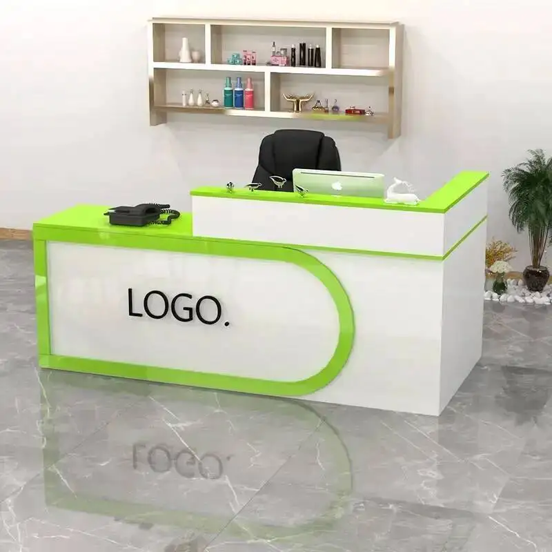 تصميم مكاتب الاستقبال الحديثة متجر بار فاخر مطعم الجمال مكاتب الاستقبال التنفيذية شركة Scrivania Lounge Furniture #1