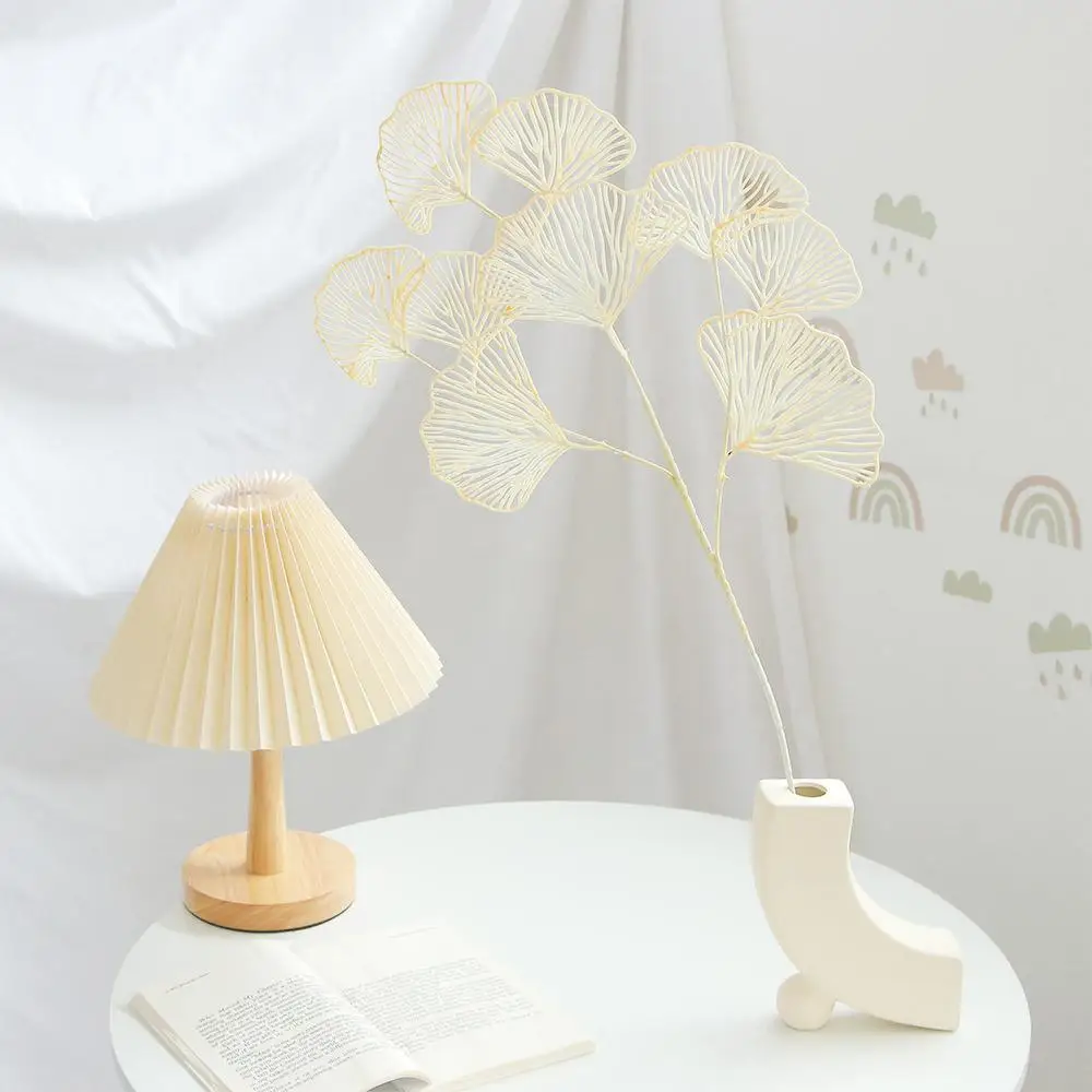 

Wedding Home Decoration Persian Leaves 3-pronged Fake Flowers Ginkgo Leaf Fan Leaf Party Supplies