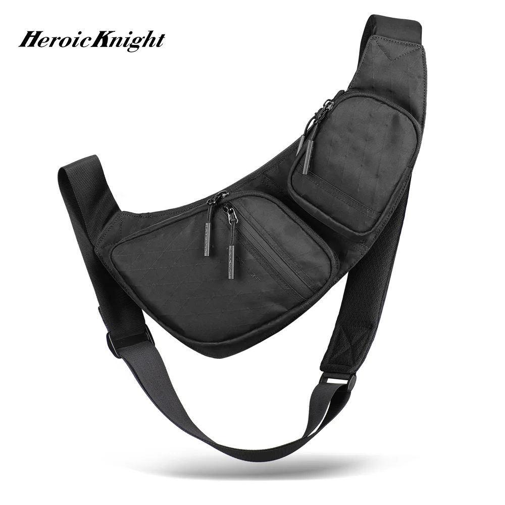 

Нагрудная сумка Heroic Knight из ткани X-Pac, водоотталкивающая сумка на плечо, легкая дорожная сумка через плечо, повседневная мужская сумка для занятий спортом