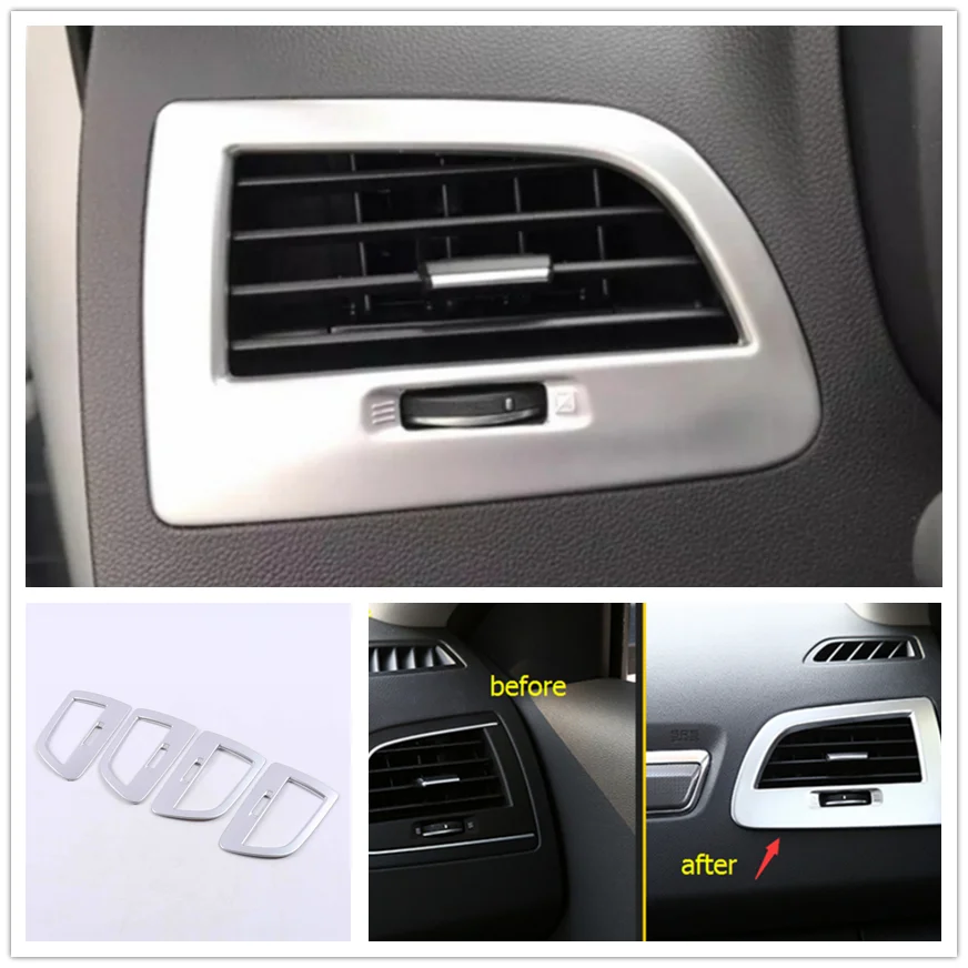 

For Renault Koleos 2017 - 2020 ABS Auto Accessories Side Air Conditioning AC Outlet Vent Frame Cover Trim 2 Piece / Set