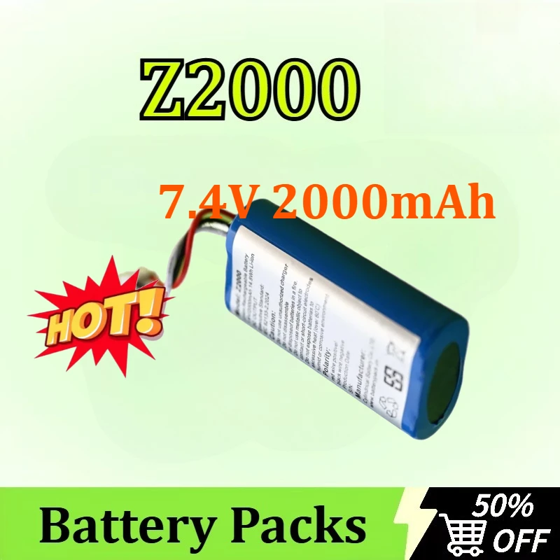 

High-Capacity Z2000 7.4V 2000mAh Batteries Pack14.8Wh Rechargeable Newly upgraded Lithium-ion