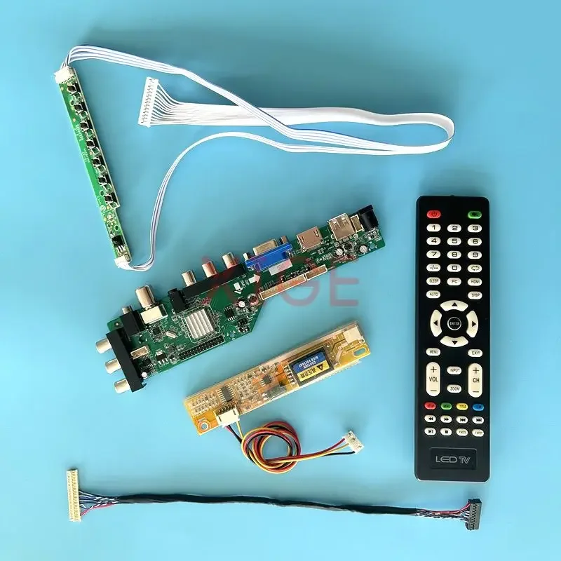 

For LTN154X1 LTN154X3 LTN154XA LCD Driver Board IR+AV+USB+HDMI+VGA 30Pin LVDS 1280*800 Kit LCD Monitor 1CCFL Digital Signal DVB