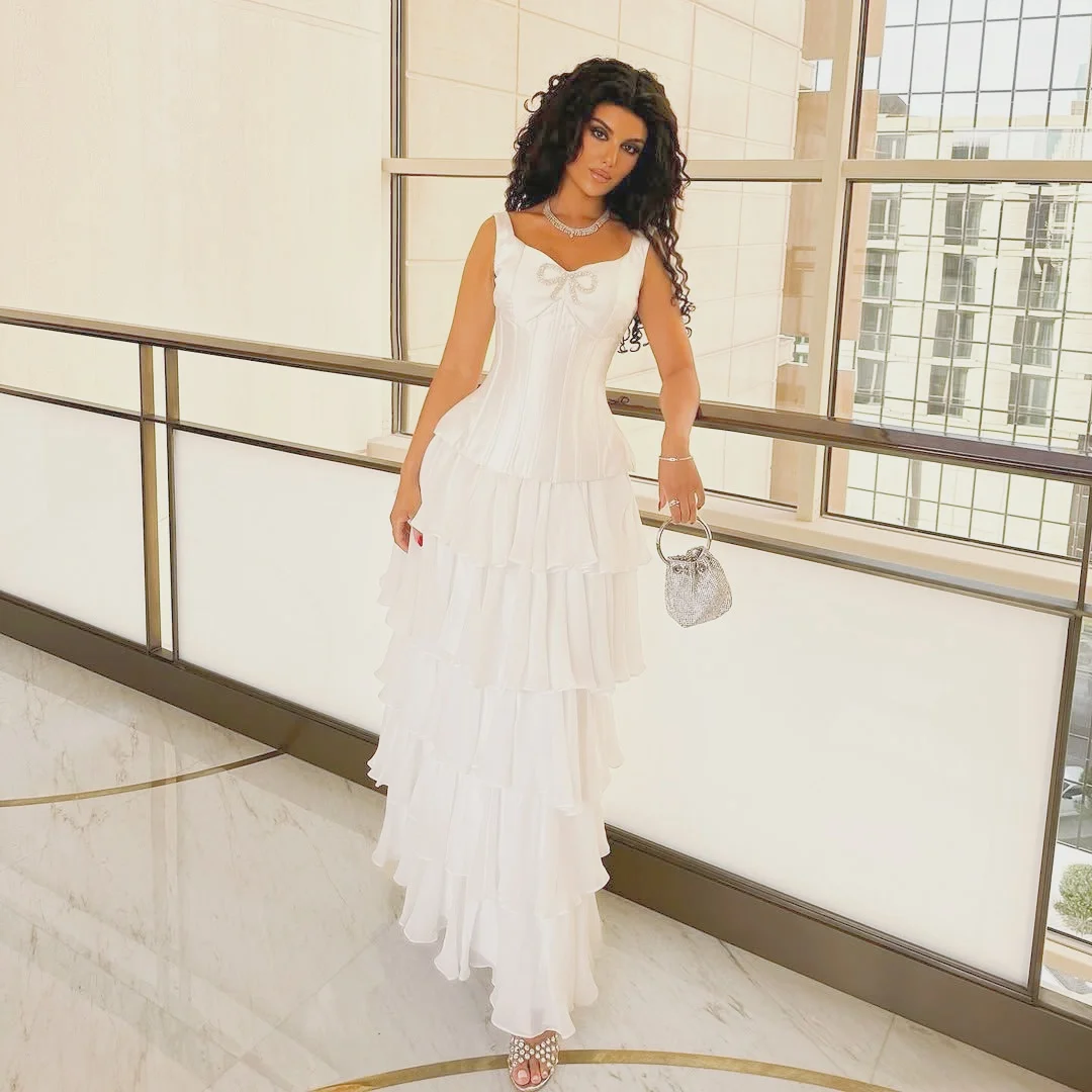 

AsaNagi Arabia Elegant A-Line Prom Dresses Women's Evening Gowns Floor-Length Formal Party Dresses Customized