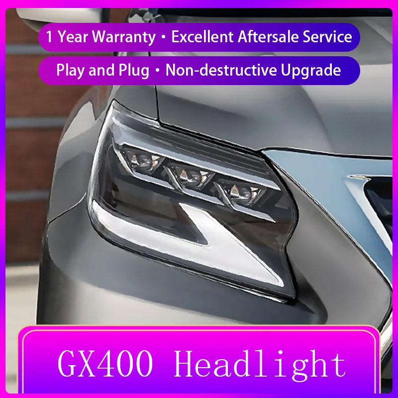 Car Stuff Headlight Styling FOR 2014-2019 Lexus GX Series GX400 GX460 DRL Front Lamp LED Bulbs Vehicles Auto Tools Accessories