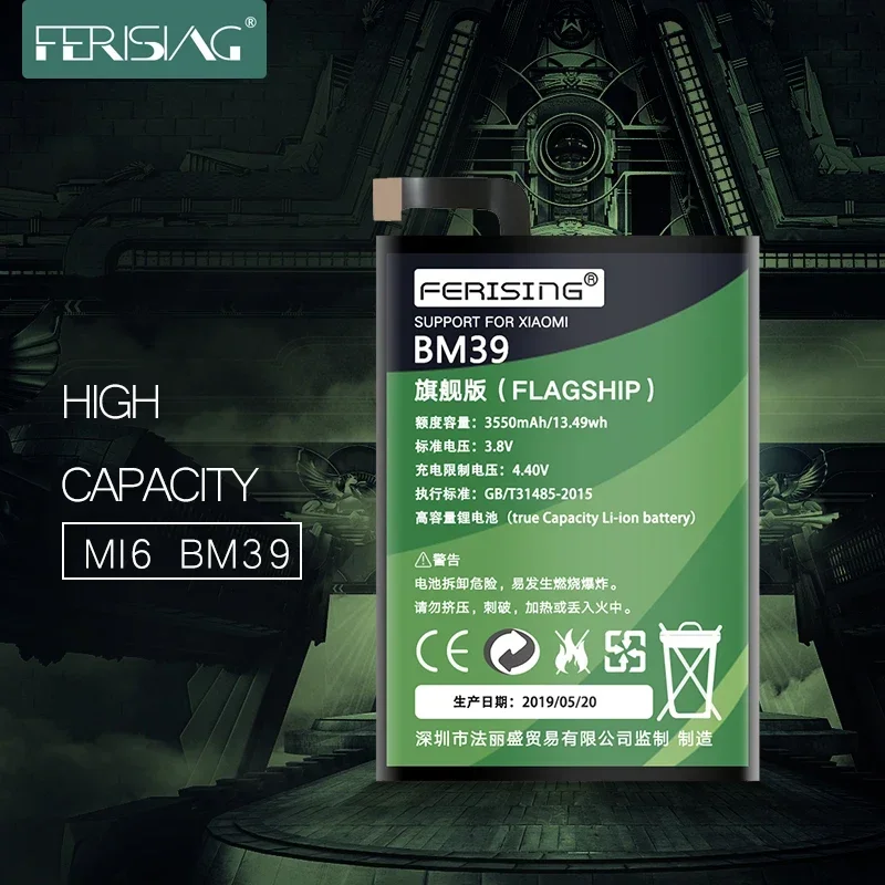 FERISING BM3E BM4E BM22 BM35 BM39 BM46 BM47 BN31 BN40 BN41 Battery For Xiaomi Mi 4C/5X/A1/5/6/8 Redmi 4 Pro 3 3s 4x 3x Note 5A
