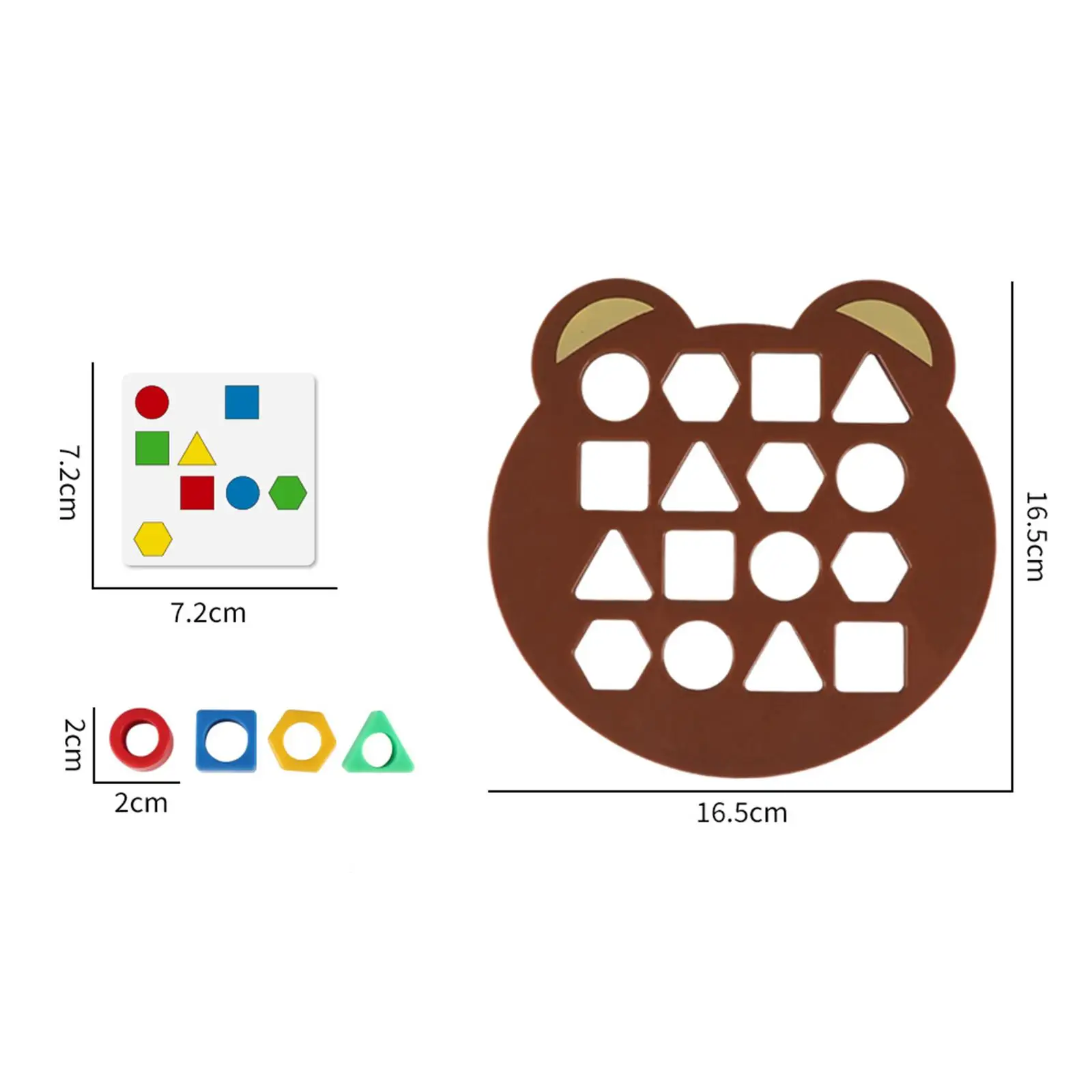 Juego de combinación de formas, juguetes educativos Montessori para niños y niñas