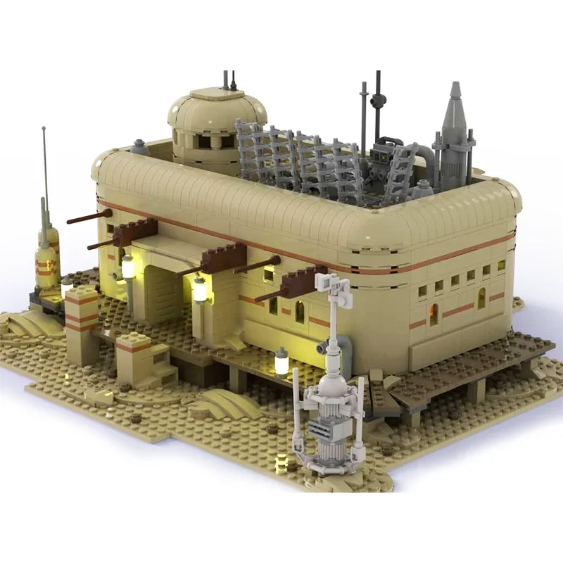 

2169PCS Star Battle Freetown Cantina Architecture Model Moc Collector's Edition Building Blocks | Learning & Display Toys Gift