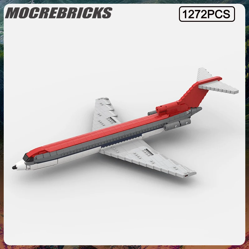 

Military Series Boeing 727 – Northwest Airlines Airplane MOC Assembling Building Blocks Model Set Children's Toys Christmas Gift