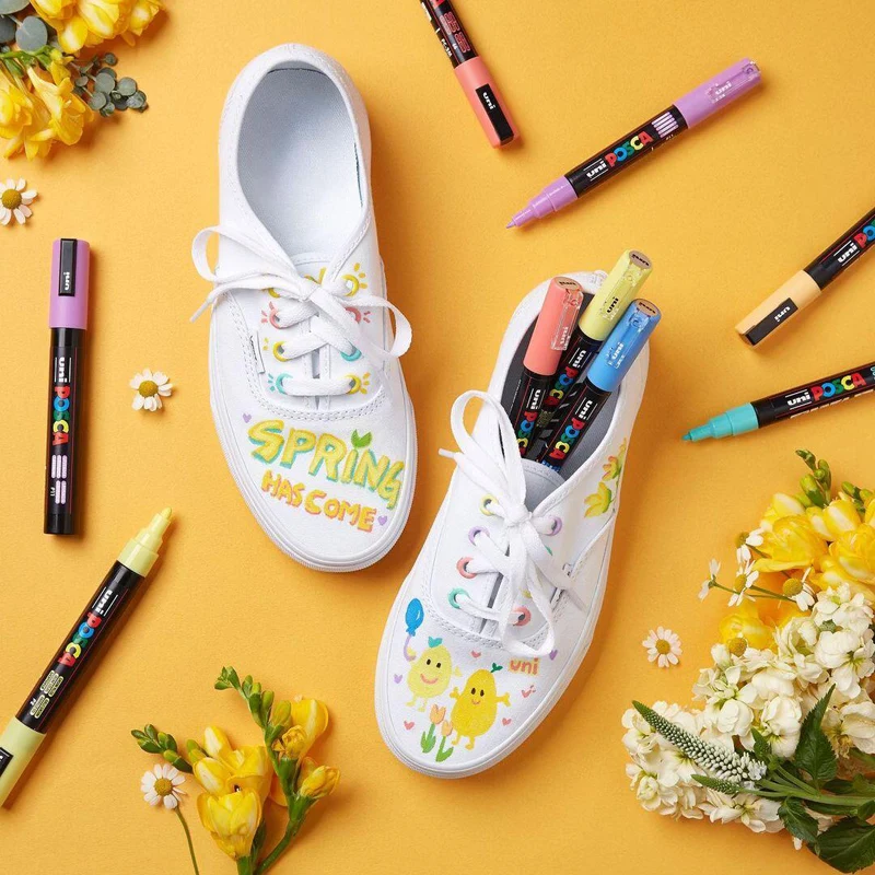 44 لون Uni Posca PC-3M قلم طلاء ، 0.9-1.3 مللي متر نقطة دقيقة رصاصة بنك الاستثمار القومي الكتابة على الجدران روك اللوحة القلم علامات الاكريليك لوازم الفن #4