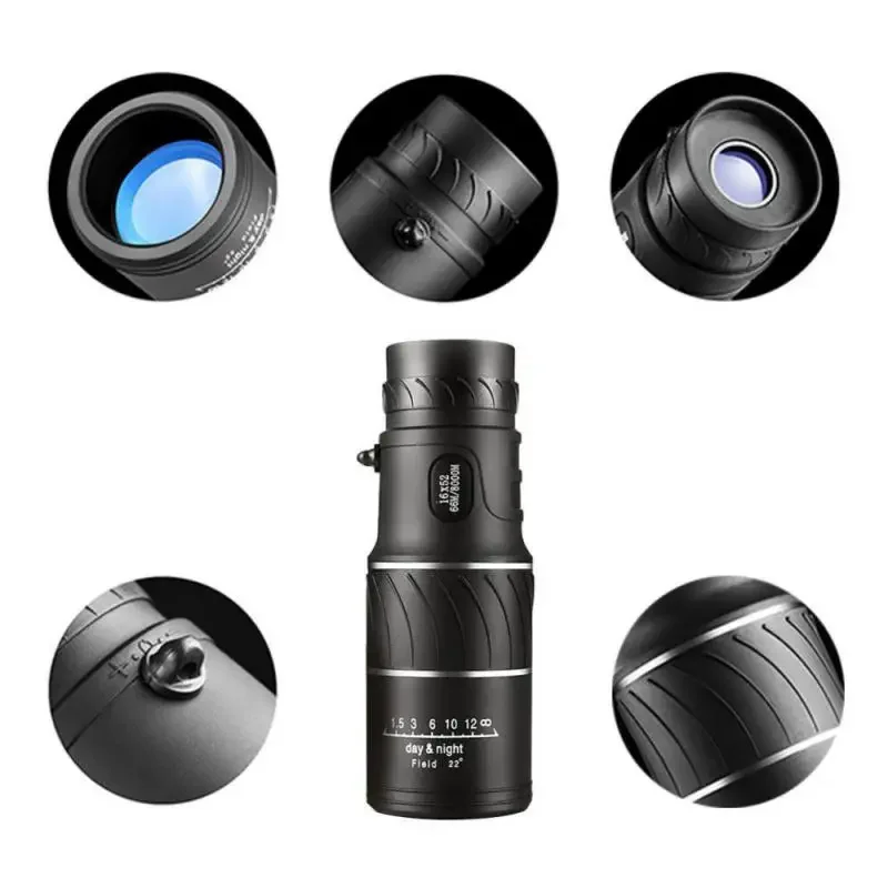 Powerful Monocular Telescope 40x60 Zoom Binoculars Long Range Night Spyglass For Outdoor Camping Bird Watching Tools