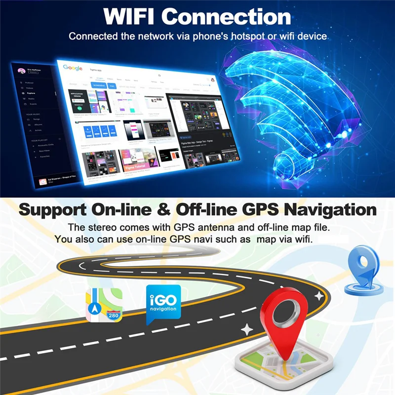 

Reliable-Android 13 Car Radio For Ford F150/F250/F350 2004-2014, Wireless Carplay&Android Auto 7 Inch Touchscreen 2G+32G Stereo