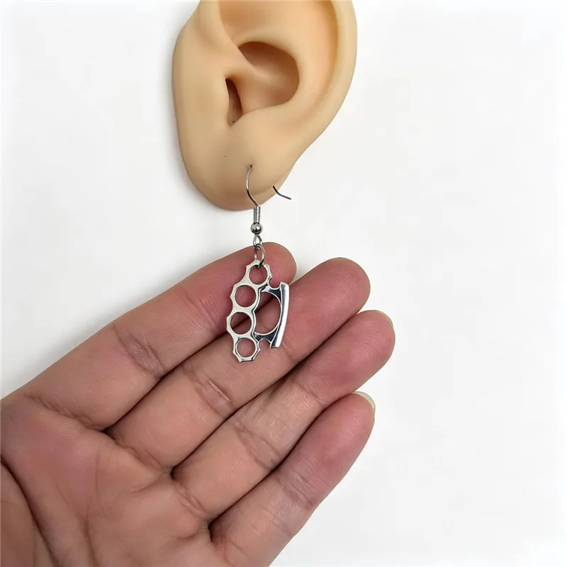 Minimalist Design Jewelry Niche Ins-Style Boxing Glove Shaped Earrings Alloy Women's Earrings Holiday Gift