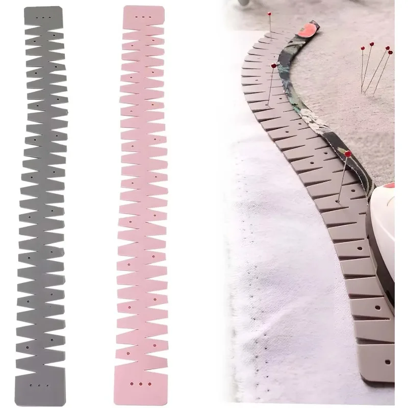 3Pcs Silicone Flexible Hot Hemmer Sewing Hemming Tool Heat Resistant Pressing Tool for Fabric Craft Sewing Accessories